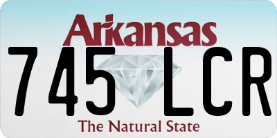 AR license plate 745LCR