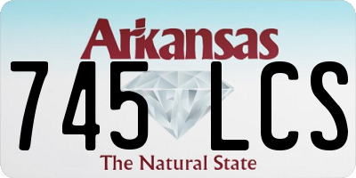 AR license plate 745LCS