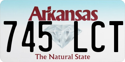 AR license plate 745LCT