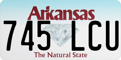 AR license plate 745LCU