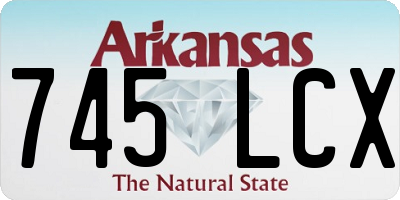 AR license plate 745LCX