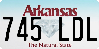 AR license plate 745LDL