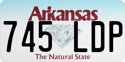 AR license plate 745LDP