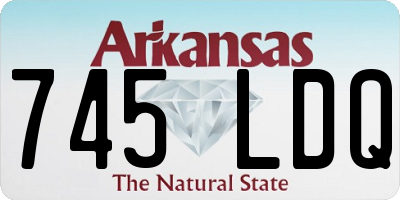AR license plate 745LDQ