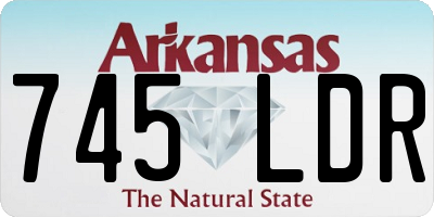 AR license plate 745LDR