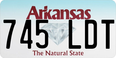 AR license plate 745LDT
