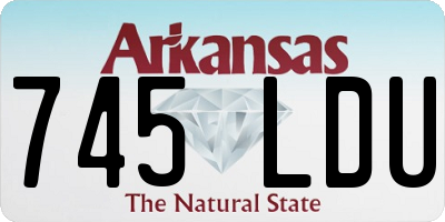 AR license plate 745LDU