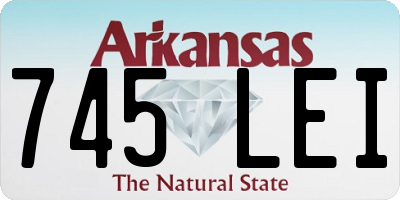 AR license plate 745LEI
