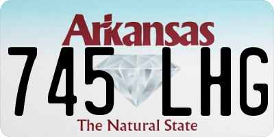 AR license plate 745LHG