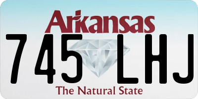 AR license plate 745LHJ