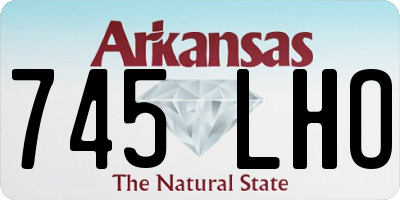 AR license plate 745LHO