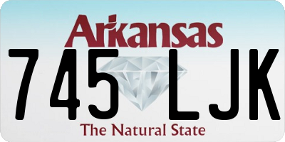 AR license plate 745LJK