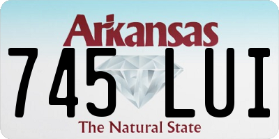 AR license plate 745LUI
