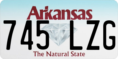 AR license plate 745LZG