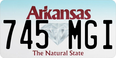 AR license plate 745MGI