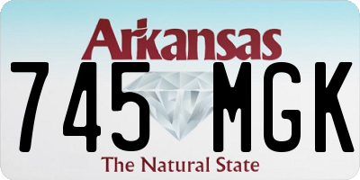 AR license plate 745MGK