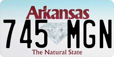 AR license plate 745MGN