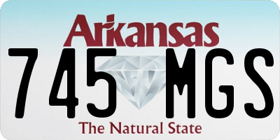 AR license plate 745MGS