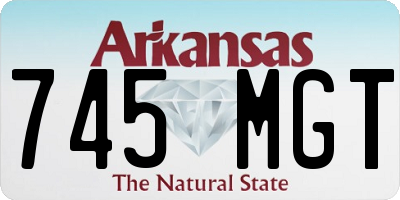 AR license plate 745MGT