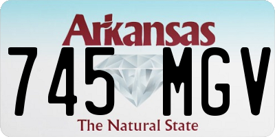 AR license plate 745MGV