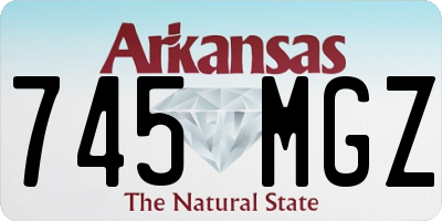 AR license plate 745MGZ
