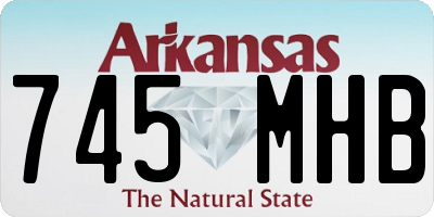 AR license plate 745MHB