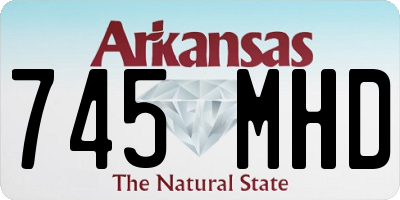 AR license plate 745MHD