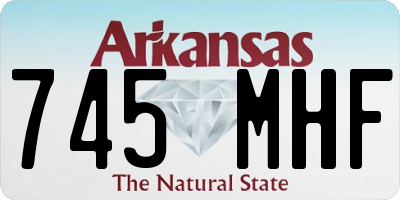 AR license plate 745MHF