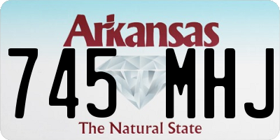 AR license plate 745MHJ