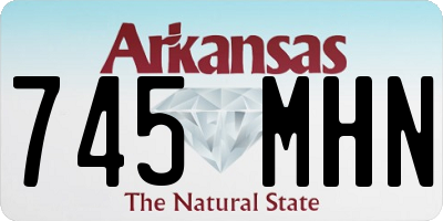 AR license plate 745MHN