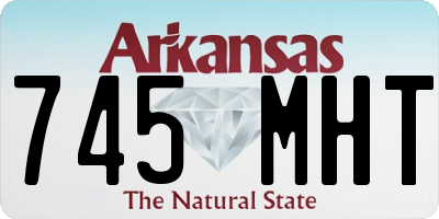 AR license plate 745MHT