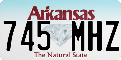 AR license plate 745MHZ