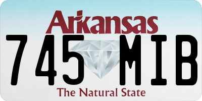 AR license plate 745MIB