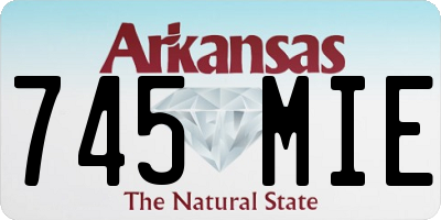 AR license plate 745MIE