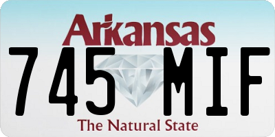 AR license plate 745MIF