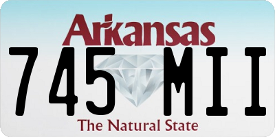 AR license plate 745MII