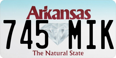 AR license plate 745MIK