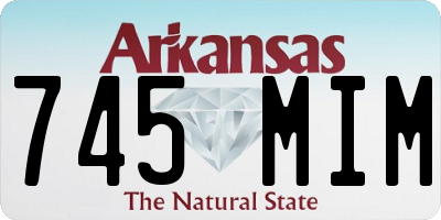 AR license plate 745MIM