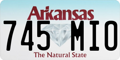 AR license plate 745MIO