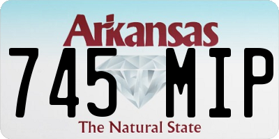 AR license plate 745MIP