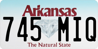 AR license plate 745MIQ