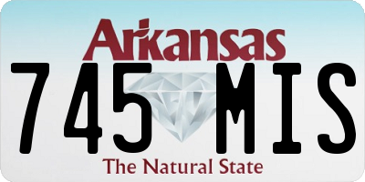 AR license plate 745MIS