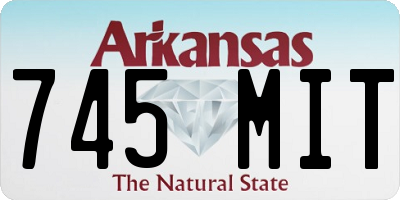 AR license plate 745MIT