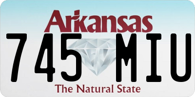 AR license plate 745MIU