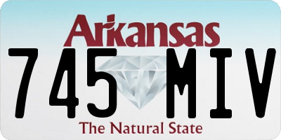 AR license plate 745MIV