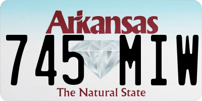 AR license plate 745MIW