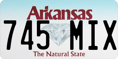 AR license plate 745MIX