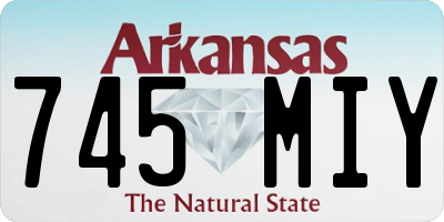 AR license plate 745MIY