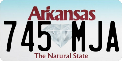 AR license plate 745MJA