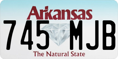 AR license plate 745MJB